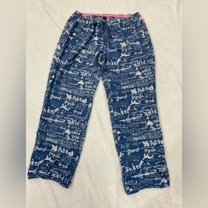 Y2K PINK Blue Graphic PJ Pants
